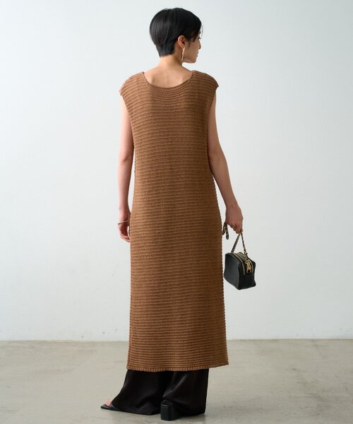 Loungedress（ラウンジドレス） ワンピース ハイスリットニット