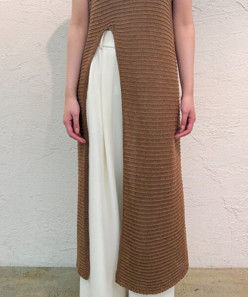 Loungedress（ラウンジドレス） ワンピース ハイスリットニット