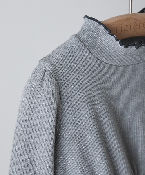 「riziere」 「KIDS」長袖ワンピース 140 チャコールグレー キッズ_画像9