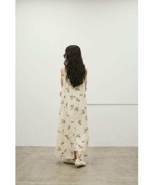 ワンピース リネンミックスレイヤードキャミワンピースの画像