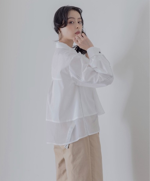 「Eimee Law」 長袖ブラウス FREE サックスブルー レディース_画像8