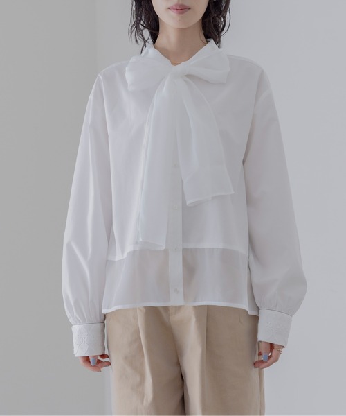 「Eimee Law」 長袖ブラウス FREE サックスブルー レディース_画像9