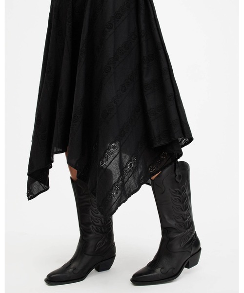 「ALLSAINTS」 ノースリーブワンピース 4 ブラック レディース_画像8