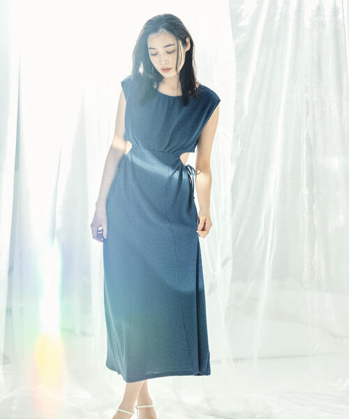 「JILL by JILL STUART」 ノースリーブワンピース FREE ブラック レディース_画像2