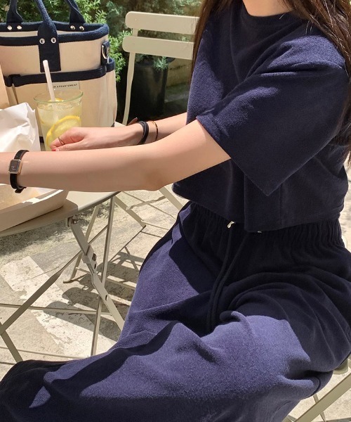 FAVORITO セットアップ 半袖トップスワイドパンツセットアップ