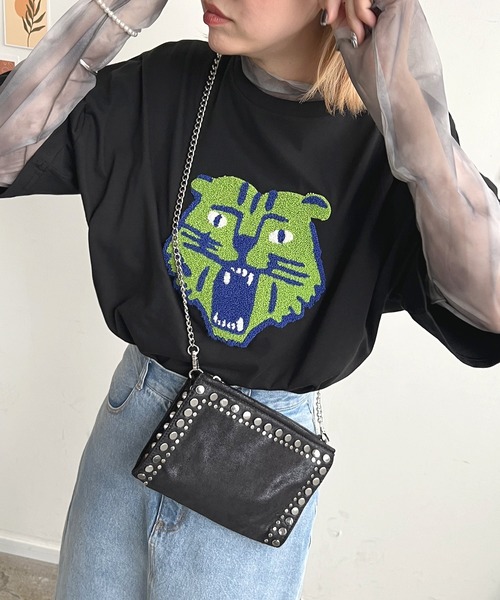 「Futier land」 半袖Tシャツ FREE ブラック レディース_画像5