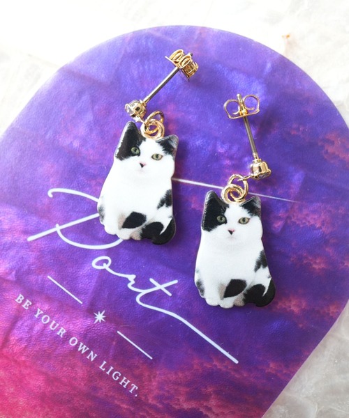 Port（ポート） ピアス 「 」 リアルキャット デザインピアス / ネコ_