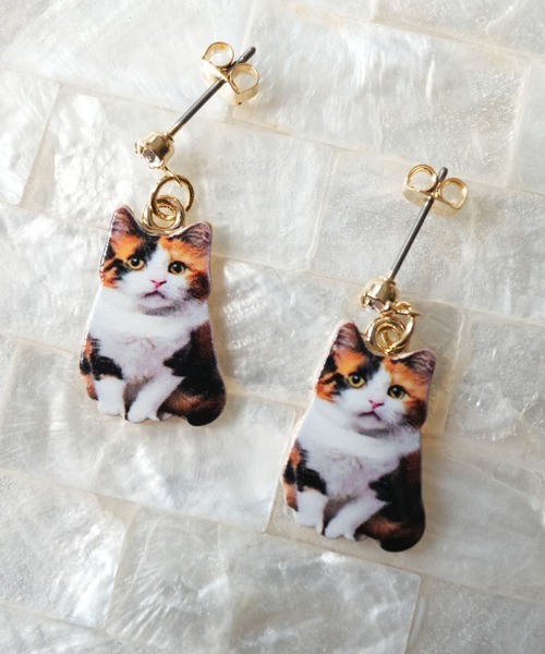 Port（ポート） ピアス 「 」 リアルキャット デザインピアス / ネコ_