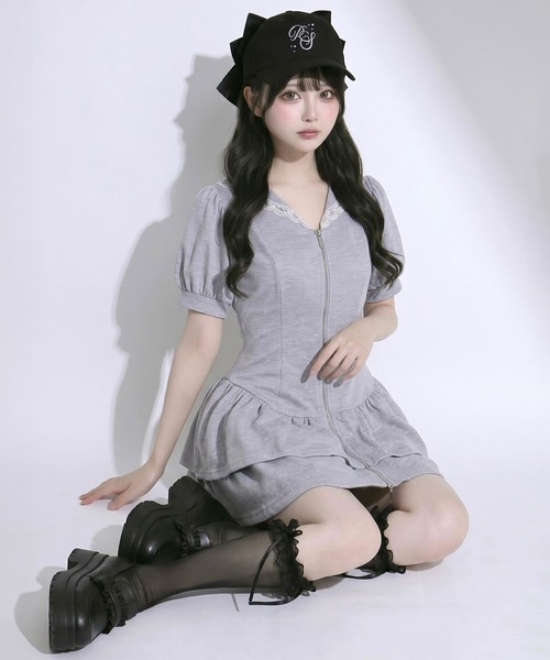 DearMyLoveRose（ディアマイラブローズ） ワンピース 夏 半袖 フロント