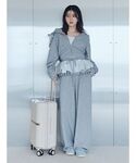ワイドパンツ パンツ 「UV/セットアップ対応...の詳細画像1