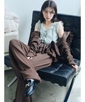 ワイドパンツ パンツ 「UV/セットアップ対応...の詳細画像4