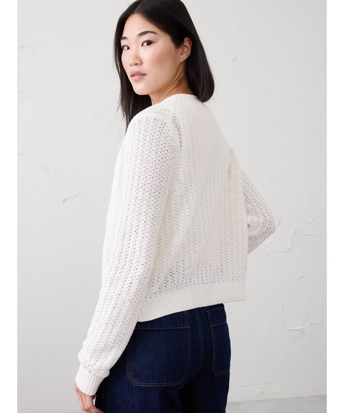 「BANANA REPUBLIC FACTORY STORE」 ニットカーディガン X-SMALL ブラック レディース_画像7