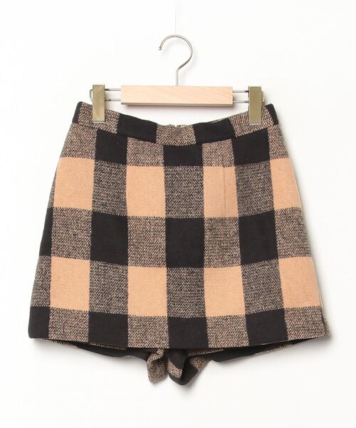 Her lip to チェック柄ショートパンツ S ベージュ レディース