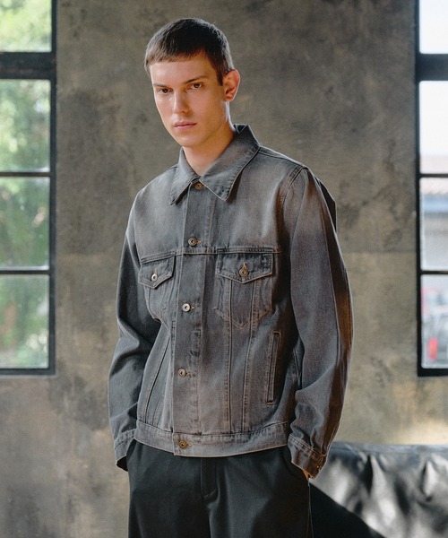 Regen Glanz デニムジャケット gジャン compact vintage wash denim