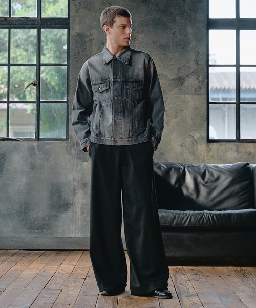 Regen Glanz デニムジャケット gジャン compact vintage wash denim