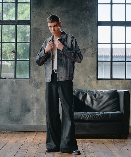 ジャケット・アウター [Regen Glanz]vintage wash denim jacket Regen Glanz デニムジャケット gジャン compact vintage wash denim