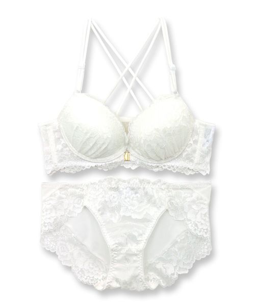 新品　I75 レースブラジャーショーツセット fran de lingerie（フランデランジェリー） ブラジャー ショーツセット
