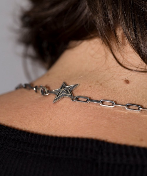 NO ID.（ノーアイディー） ネックレス シルバービッグフェザーロザリオ