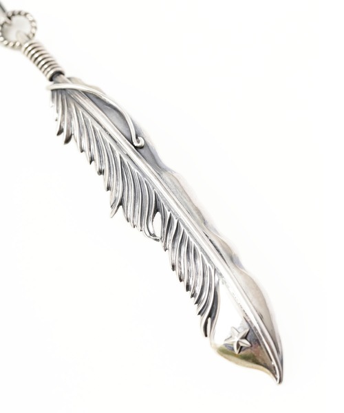 NO ID.（ノーアイディー） ネックレス 「NO ID.」Silver Big Feather