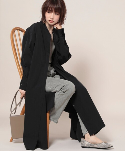 ワンピース マオカラーフレアシャツワンピース バンドカラーシャツワンピース Zozotown Paypayモール店 通販 Paypayモール