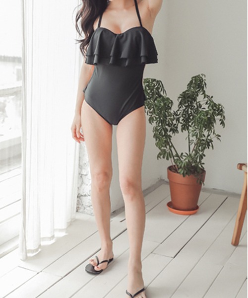 Lace Ladies（レースレディース） 水着 フリル付きモノキニ ワンピース