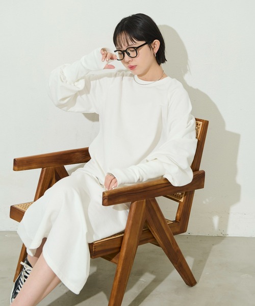 【新品】MM6MaisonMargiela ホワイト スウェットワンピース 新品】MM6 MaisonMargiela ホワイトスウェットワンピース - メルカリ