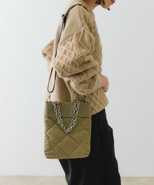 PRADA ナイロン キルティング ショルダーバッグ セール】プラダ*キルティングナイロンショルダーバッグ*1BH910