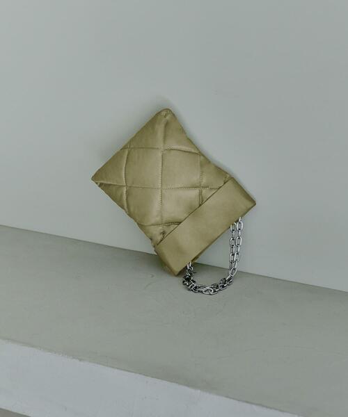 【美品】RODO ロド/ラインストーン金具/チェーン ショルダーバッグ ラインストーンデコレーション チェーン ハンドバッグ 鞄 c873