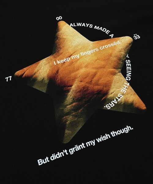 tシャツ 「mydeepbluememories 」オールウェイズ ウィズ スター Tシャツ イン ブラック / always with star t | MYDEEPBLUEMEMORIES | 03