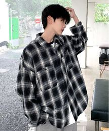 【好配色】希少60’s USA製オンブレネルシャツ レーヨンM Boxシルエット 好配色】希少60's USA製オンブレネルシャツ レーヨンM Boxシルエット