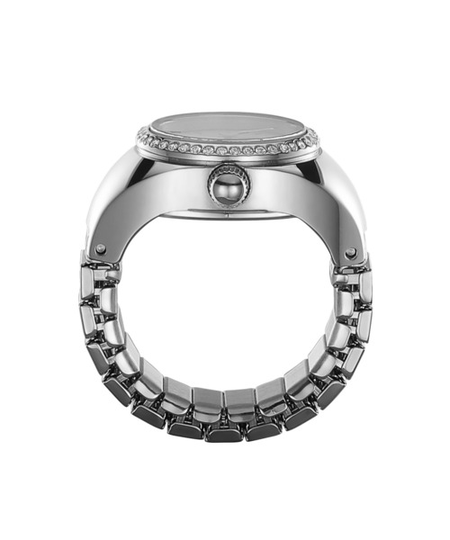 美品　FOSSILリングウォッチ　シルバー FOSSIL（フォッシル） 腕時計 リングウォッチ レディース アナログ