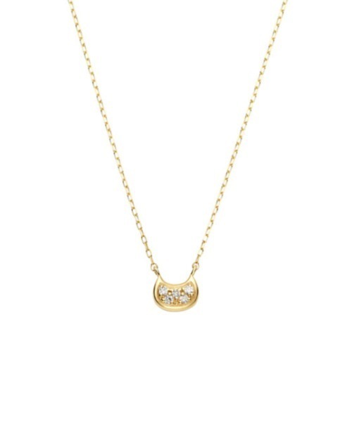 va  ネックレス ねこ　vendome aoyama va vendome aoyama ネックレス K10YG ねこ ダイヤモンド ネックレス