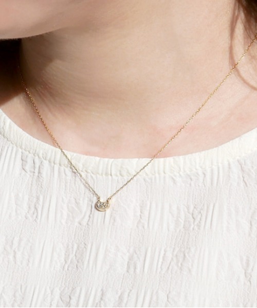 va vendome aoyama ネックレス K10YG ねこ ダイヤモンド ネックレス