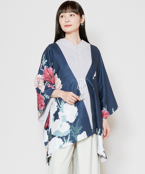 カーディガン 「カヤ」阿芙蓉ならい羽織 レディース カヤ カーディガン 「カヤ」阿芙蓉ならい羽織 レディース