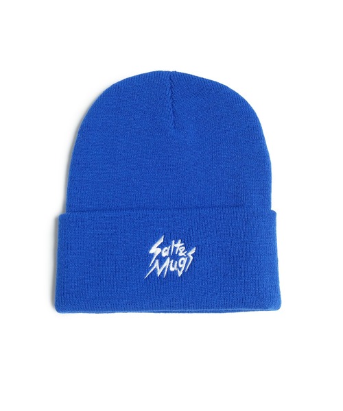 SALT&MUGS ニット帽 ニットキャップ Slash Logo Knit Cap メンズ