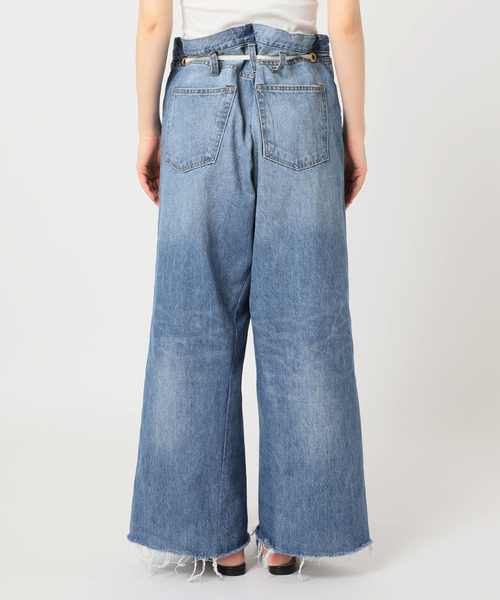 Bonum パンツ デニム ジーンズ 2WAY ワイドイージーデニムパンツ