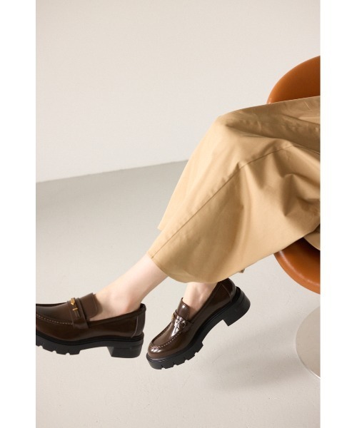 STACCATO スタッカート トラッドタンクソールソフトローファー 23.5 STACCATO ローファー ダイスタンクソールローファー レディース