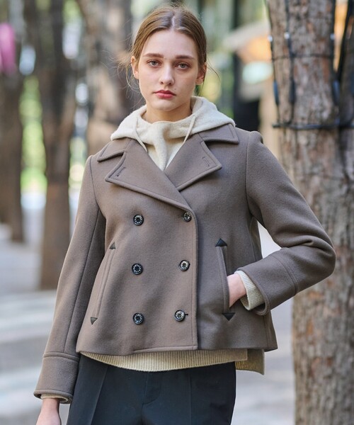 みっち　 美品 DRESSTERIOR ドレステリア 金ボタン ピーコート 干場義雅×DRESSTERIOR コラボ】ピーコート（Pコート