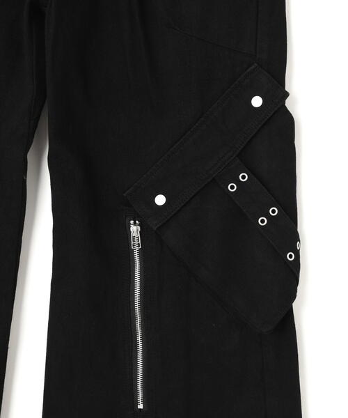 カーゴパンツ DankeSchon/ダンケシェーン/11onZ ZIP POCKET FLARE CARGO PANTS メンズ レディース_17