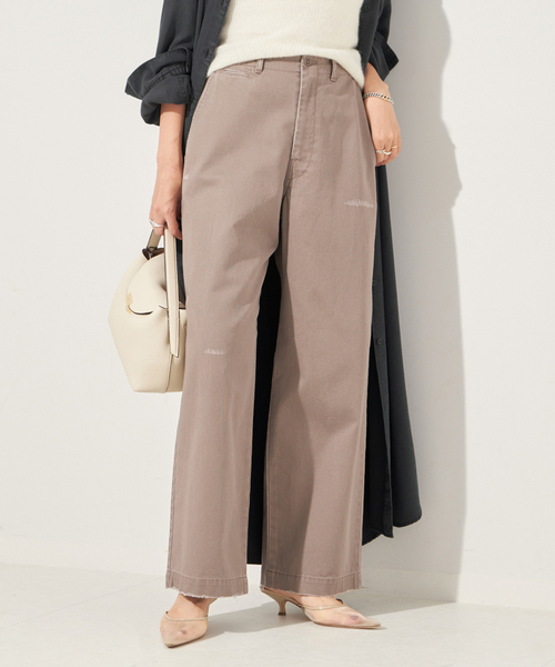 プラージュ　CHINO TROUSERS plage スラックス パンツ CHINO TROUSERS レディース : ZOZOTOWN