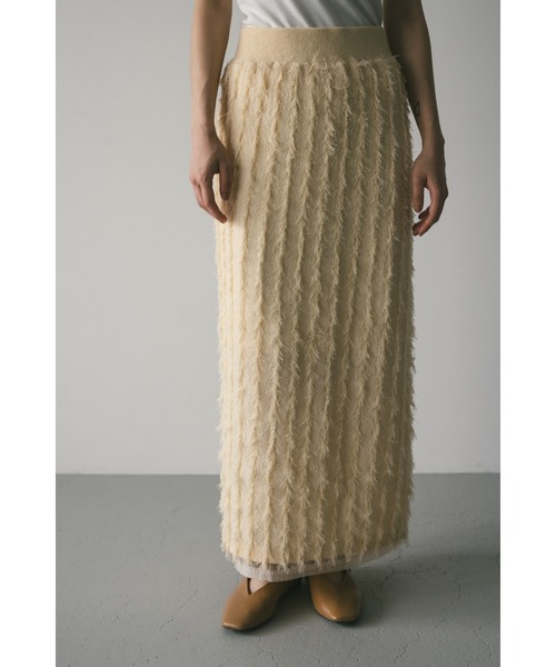 STYLEMIXER（スタイルミキサー） スカート シアーレイヤードフリンジ  