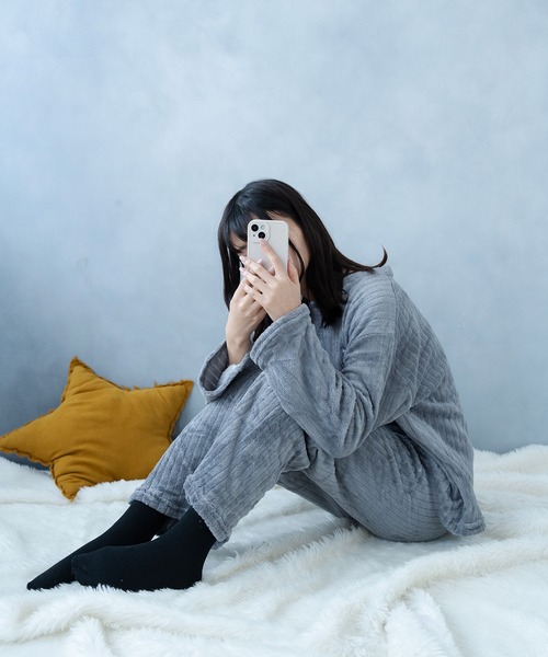 Asterellivi パジャマ ルームウェア あったか ふわふわ リブ