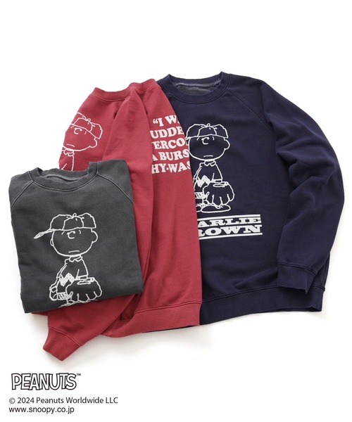 PEANUTS SPORTSWEAR ラグランスウェット PEANUTS SPORTSWEAR ラグランスウェット（PEANUTS × SPORTS WEAR