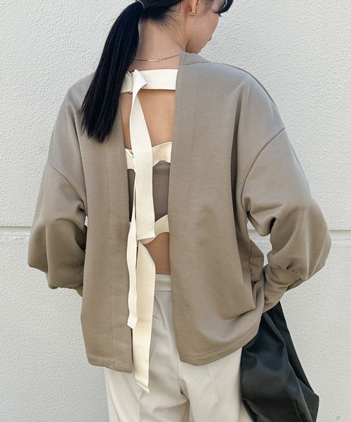 select MOCA（セレクトモカ） トレーナー スウェット バックベルト