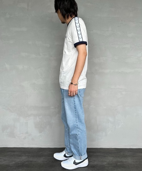 [FRED PERRY] короткий рукав футболка S черный женский 