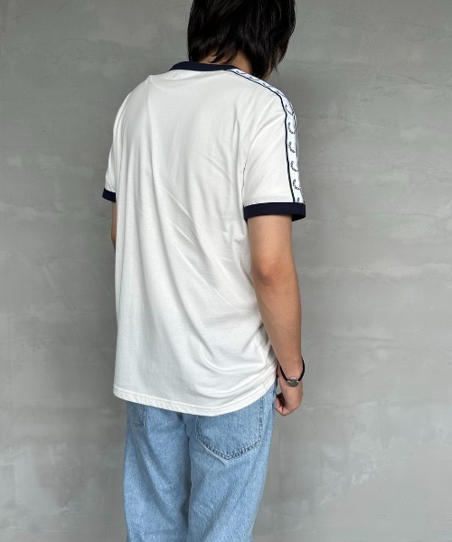 [FRED PERRY] короткий рукав футболка S черный женский 
