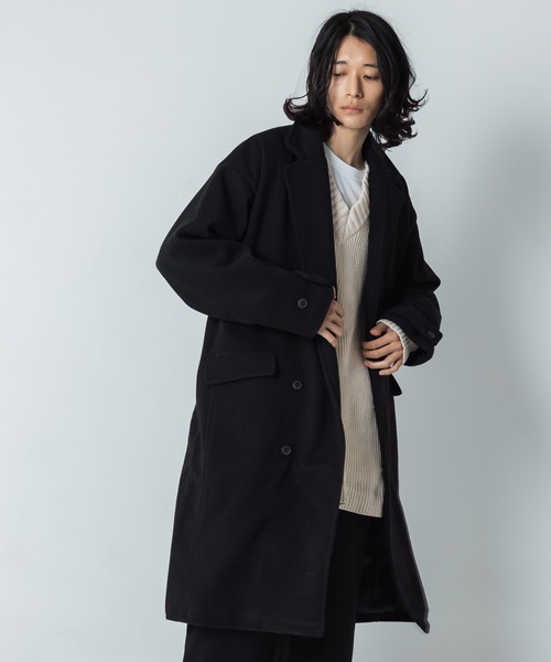 「DETAILS」 チェスターコート MEDIUM キャメル メンズ_画像4