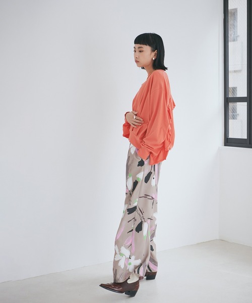 ROSE BUD tシャツ バックフリルカットソー レディース