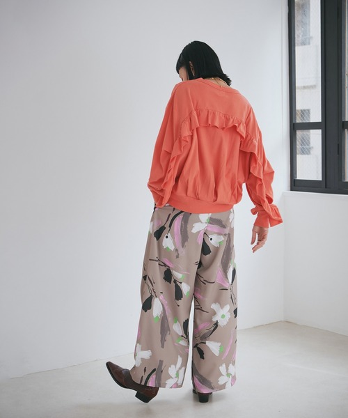 今期 ROSE BUD カットソー ROSE BUD tシャツ バックフリルカットソー レディース