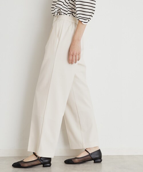 定価¥18800麻100%ワイドパンツ【新品・未使用】 麻調スラブ ワイドパンツ（38-52PG60-204）｜コムサモデルズ